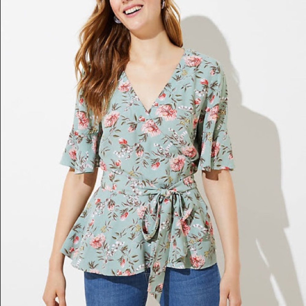 NWT Ann Taylor LOFT Wrap Top